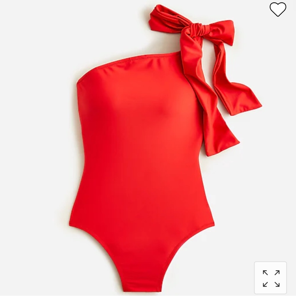 NWT J. Crew Bow One-Shoulder One-Piece